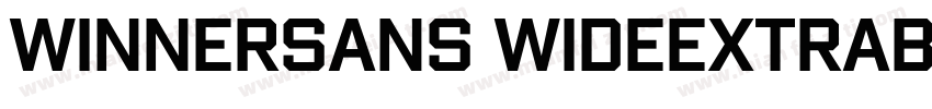 WinnerSans WideExtraBold字体转换